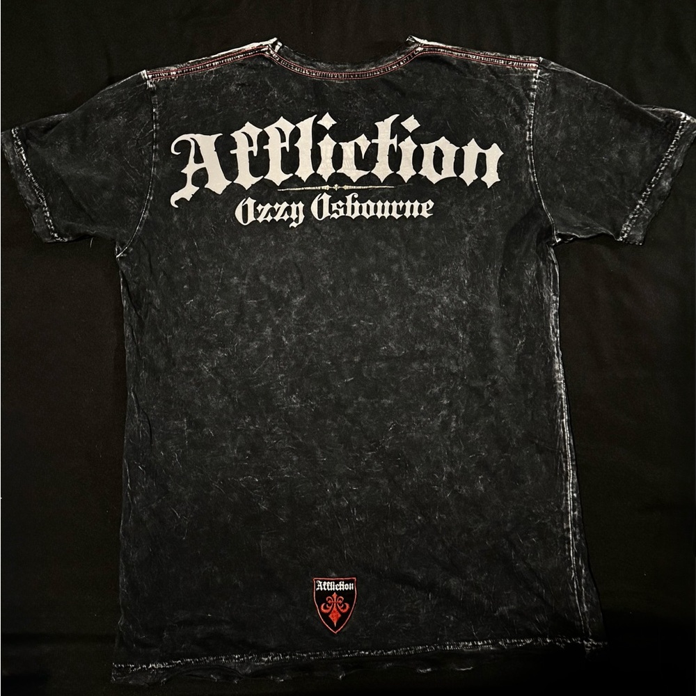 Affliction Ozzy Osbourne Black Graphic T-Shirt - Picture 2 of 3